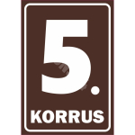 M&auml;rk Korruse numeratsioon - 5. korrus V&auml;rvus Pruun M&auml;rgi alus Alumiinium (neobond 2 mm) M&auml;rgi t&uuml;&uuml;p luminestsentsm&auml;rk M&auml;rgi suurus 220 x 320 mm Viipeteksti keel Eesti