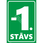 M&auml;rk Korruse numeratsioon - -1. korrus V&auml;rvus Roheline M&auml;rgi alus Plastik (vahustatud PVC 2 mm) M&auml;rgi t&uuml;&uuml;p &uuml;hine m&auml;rk M&auml;rgi suurus 220 x 320 mm Viipeteksti keel L&auml;tlane