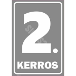 M&auml;rk Korruse numeratsioon - 2. korrus V&auml;rvus Hall M&auml;rgi alus Alumiinium (neobond 2 mm) M&auml;rgi t&uuml;&uuml;p luminestsentsm&auml;rk M&auml;rgi suurus 220 x 320 mm Viipeteksti keel Eesti
