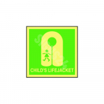 IMO m&auml;rk CHILD'S LIFEJACKET M&auml;rgi alus Kleebis M&auml;rgi t&uuml;&uuml;p luminestsentsm&auml;rk M&auml;rgi suurus 150x150 mm