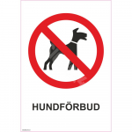 M&auml;rk Koeraga sisenemine keelatud M&auml;rgi alus Alumiinium (neobond 2 mm) M&auml;rgi t&uuml;&uuml;p &uuml;hine m&auml;rk M&auml;rgi suurus 150x220 mm (koos tekstiga) Viipeteksti keel Rootsi