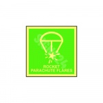 IMO m&auml;rk ROCKET PARACHUTE FLARES M&auml;rgi alus Kleebis M&auml;rgi t&uuml;&uuml;p luminestsentsm&auml;rk M&auml;rgi suurus 150x150 mm