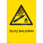 M&auml;rk Gaasiballoonid M&auml;rgi alus Kleebis M&auml;rgi t&uuml;&uuml;p &uuml;hine m&auml;rk M&auml;rgi suurus 70x100 mm (koos tekstiga) Viipeteksti keel Leedu