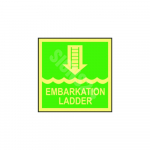 IMO m&auml;rk EMBARKATION LADDER M&auml;rgi alus Kleebis M&auml;rgi t&uuml;&uuml;p luminestsentsm&auml;rk M&auml;rgi suurus 150x150 mm