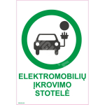M&auml;rk Elektriautode laadimiskoht M&auml;rgi alus Kleebis M&auml;rgi t&uuml;&uuml;p &uuml;hine m&auml;rk M&auml;rgi suurus 150x220 mm (koos tekstiga) Viipeteksti keel Leedu