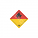 ADR m&auml;rk Orgaaniliste peroksiidide klass 5.2 / Organic peroxides class 5.2 M&auml;rgi alus Magnet M&auml;rgi t&uuml;&uuml;p &uuml;hine m&auml;rk M&auml;rgi suurus 300x300 mm (serva pikkus)