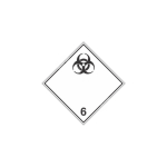 ADR m&auml;rk Nakkusohtlikud ained klass 6 / Infectious substances class 6 M&auml;rgi alus Alumiinium (neobond 2 mm) M&auml;rgi t&uuml;&uuml;p &uuml;hine m&auml;rk M&auml;rgi suurus 250x250 mm (serva pikkus)