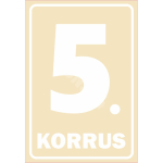 M&auml;rk Korruse numeratsioon - 5. korrus V&auml;rvus Beež M&auml;rgi alus Kleebis M&auml;rgi t&uuml;&uuml;p luminestsentsm&auml;rk M&auml;rgi suurus 220 x 320 mm Viipeteksti keel Eesti