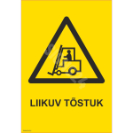 M&auml;rk Liikuv t&otilde;stuk M&auml;rgi alus Plastik (vahustatud PVC 2 mm) M&auml;rgi t&uuml;&uuml;p &uuml;hine m&auml;rk M&auml;rgi suurus 150x220 mm (koos tekstiga) Viipeteksti keel Eesti