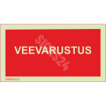 M&auml;rk Veevarustus M&auml;rgi alus Kleebis M&auml;rgi t&uuml;&uuml;p luminestsentsm&auml;rk M&auml;rgi suurus 50 x 100 mm Viipeteksti keel Eesti