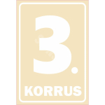M&auml;rk Korruse numeratsioon - 3. korrus V&auml;rvus Beež M&auml;rgi alus Kleebis M&auml;rgi t&uuml;&uuml;p luminestsentsm&auml;rk M&auml;rgi suurus 220 x 320 mm Viipeteksti keel Eesti