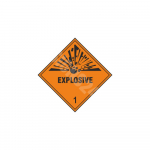 ADR m&auml;rk Plahvatusohtlik 1 klass / Explosive class 1 M&auml;rgi alus Magnet M&auml;rgi t&uuml;&uuml;p &uuml;hine m&auml;rk M&auml;rgi suurus 300x300 mm (serva pikkus)