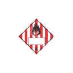 ADR m&auml;rk Tuleohtlike tahkete osakeste klass 4 numbriga / Flammable solid class 4 with number M&auml;rgi alus Alumiinium (neobond 2 mm) M&auml;rgi t&uuml;&uuml;p &uuml;hine m&auml;rk M&auml;rgi suurus 300x300 mm (serva pikkus)