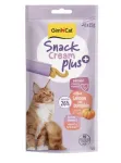 GimCat SNACK CREAM + SALMON & PUMPKIN (SENIOR) Kasside maiustused, 6*15 g