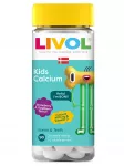 LIVOL KIDS Calcium maasika- ja vaarikamaitselised tabletid, 90 tk.