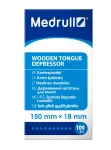 Medrull Puidust spaatel 150mm, 100 tk