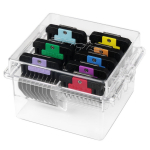 Andis loomade kammikomplekt - professionaalne kammikinnituste komplekt plastkarbis