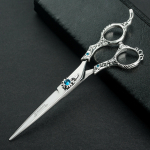Excalibur Shears Silver Poseidon - k&otilde;rgekvaliteedilised sirged k&auml;&auml;rid, elegantselt kaunistatud