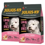 Julius - K9 H&uuml;poallergeenne Lambaliha ja Riis T&auml;iskasvanud Koertele - h&uuml;poallergeenne koeratoit, lambaliha riisiga - PROMOTSIOON parim enne kuup&auml;eva t&otilde;ttu