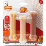 Nylabone Extreme Pack S - kolme n&auml;rimismaiuse komplekt v&auml;ikestele koertele, erinevad maitsed