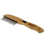 Bamboo Groom p&ouml;&ouml;rlevate piidega kamm - bambusest kamm koertele ja kassidele, p&ouml;&ouml;rlevad piid