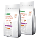 Nature&rsquo;s Protection Superior Care Red Coat Junior Small Breeds Salmon - toit v&auml;ikeste t&otilde;ugude punastele kutsikatele, l&otilde;he ja krilliga