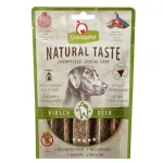 GranataPet Natural Taste Hambahooldus Suupiste Hirv - looduslikud lihalised hambahooldusmaiused koertele, hirvestripsid