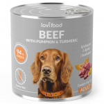 Lovi Toit Veiseliha ja K&otilde;rvitsaga - m&auml;rg koeratoit veiseliha, k&otilde;rvitsa ja kurkumiga