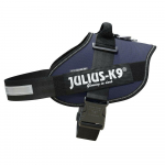 Julius - K9 IDC Koerarakmed Teksap&uuml;ksid - k&otilde;rgekvaliteedilised rakmed koertele teksasinises v&auml;rvitoonis