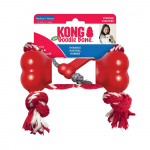 KONG Goodie Bone k&ouml;iega - punane kummist luu koertele k&ouml;iega, n&auml;rimism&auml;nguasi ja t&otilde;mbamism&auml;nguasi