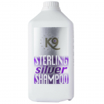K9 Sterling Silver Shampoo - &scaron;ampoon valge ja h&otilde;bedase karva jaoks, mis parandab koerte ja kasside karvkatte v&auml;rvi, kontsentraat 1:10 - 2.7L