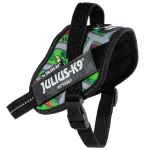 Julius - K9 IDC Powerharness Daycare - koera rakmed helkurelementidega, v&auml;rvilise linna mustriga