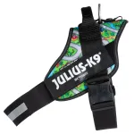 Julius - K9 IDC Powerharness Daycare - koera rakmed helkurelementidega, v&auml;rvilise linna mustriga