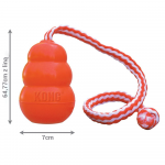 KONG Aqua - kummist, ujuv koeram&auml;nguasi k&ouml;iega, oranž