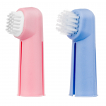 KW Smart Finger Set - kahe hambaharjaga komplekt koera ja kassi hammaste puhastamiseks, s&otilde;rmele kinnitatav