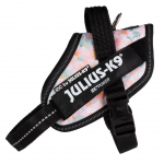 Julius - K9 IDC Powerharness Pretty - koerte rakmed helkivate omadustega, lilleline muster - Mini - Mini