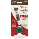 TropiClean Enticers KONG Dental Ball - komplekt: koerte hammaste puhastusgeel ja KONG pall