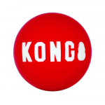 KONG Signature Ball L (8cm) 2tk - sile, kummist pall koertele, piiksuga