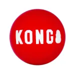 KONG Signature Ball L (8cm) 2tk - sile, kummist pall koertele, piiksuga