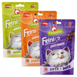 GranataPet FeiniSchmaus komplekt 3x - Pehmed maiused kassidele, 3 maitse segu