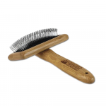 Bamboo Groom Slicker Brush - bambusest slicker-hari keskmise suurusega koertele ja kassidele