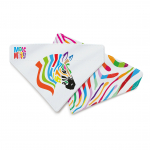 Max&Molly p&ouml;&ouml;ratav bandana Magic Zebra - koera bandana, kahepoolne, vikerkaare sebra muster