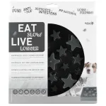 Eat Slow Live Longer Star S - ruutkauss koertele, mis aeglustab s&ouml;&ouml;mist, t&auml;hed