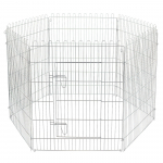 Flamingo kutsikate jooksuaedik Jax L - metallist m&auml;nguaedik kutsikatele, 6 paneeli k&otilde;rgusega