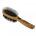 Bamboo Groom kombineeritud hari - kahepoolne bambushari suurtele koertele ja kassidele