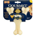 Nylabone Gourmet Kanakujuline N&auml;rimism&auml;nguasi - vastupidav koerte n&auml;rimism&auml;nguasi, intensiivne kanamaitse