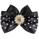 Blovi Bow Glamour Dots satiinist lips t&auml;ppidega ja dekoratiivse kiviga