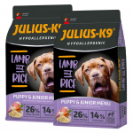 Julius - K9 H&uuml;poallergeenne Lambaliha ja Riis kutsikatele ja noortele koertele - h&uuml;poallergeenne toit kutsikatele, lambaliha riisiga