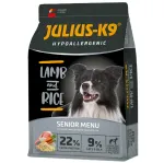 Julius - K9 H&uuml;poallergeenne Lambaliha ja Riis Senior - h&uuml;poallergeenne koeratoit eakatele, lambaliha riisiga