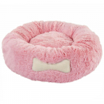 Biglo Roosa Pl&uuml;&uuml;sist S&otilde;&otilde;rik - pehme, kohev ja stressi leevendav koeravoodi puuderroosas v&auml;rvitoonis